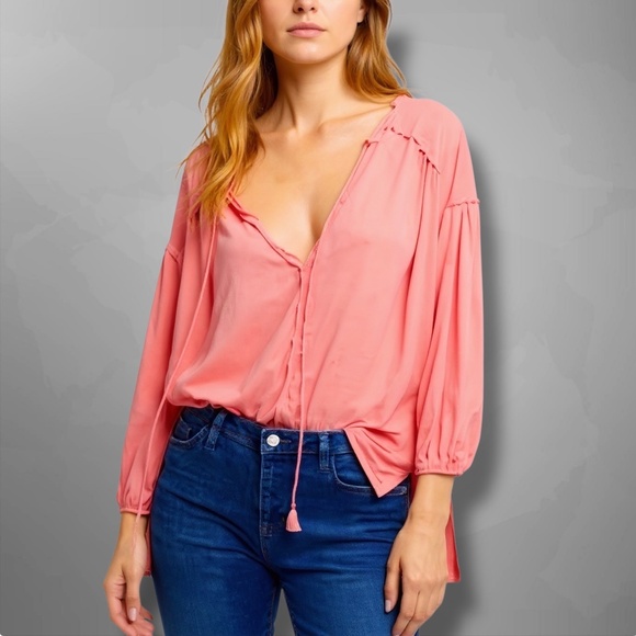Free People blouse XS oversized new - Picture 1 of 8